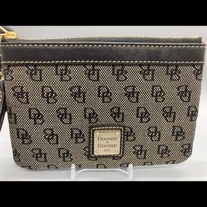 Dooney & Bourke Black and Gray Monogram Pouch